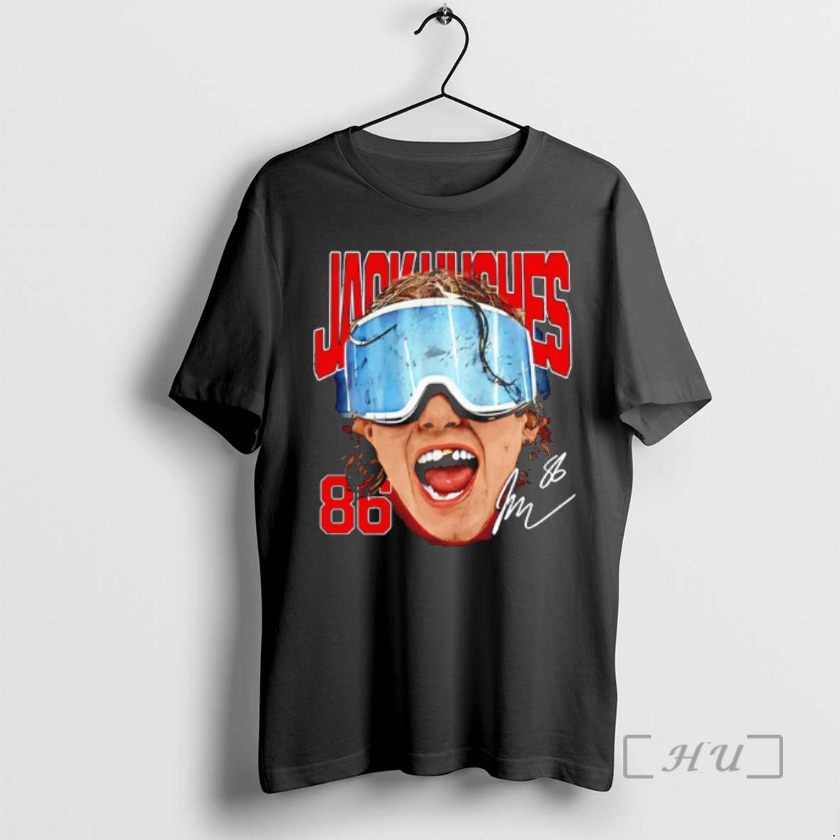 Officials Jack Hughes New Jersey Devils Goggles Signature