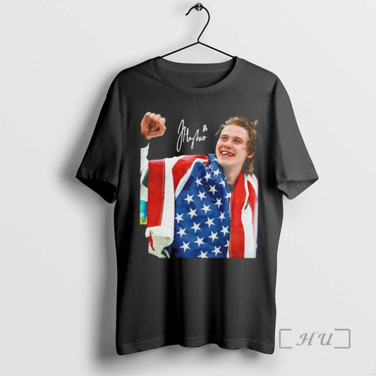 Officials Jack Hughes Usa Hockey Gold Medal Signature