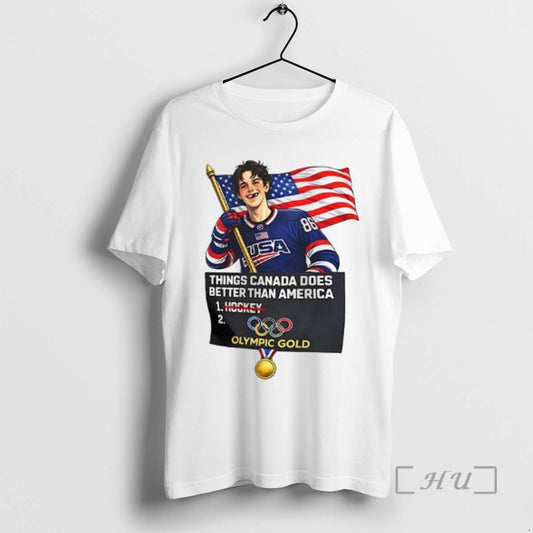 Officials Jack Hughes Usa Hockey Things Canada Does Better Than America Premium T Shirts Sweater