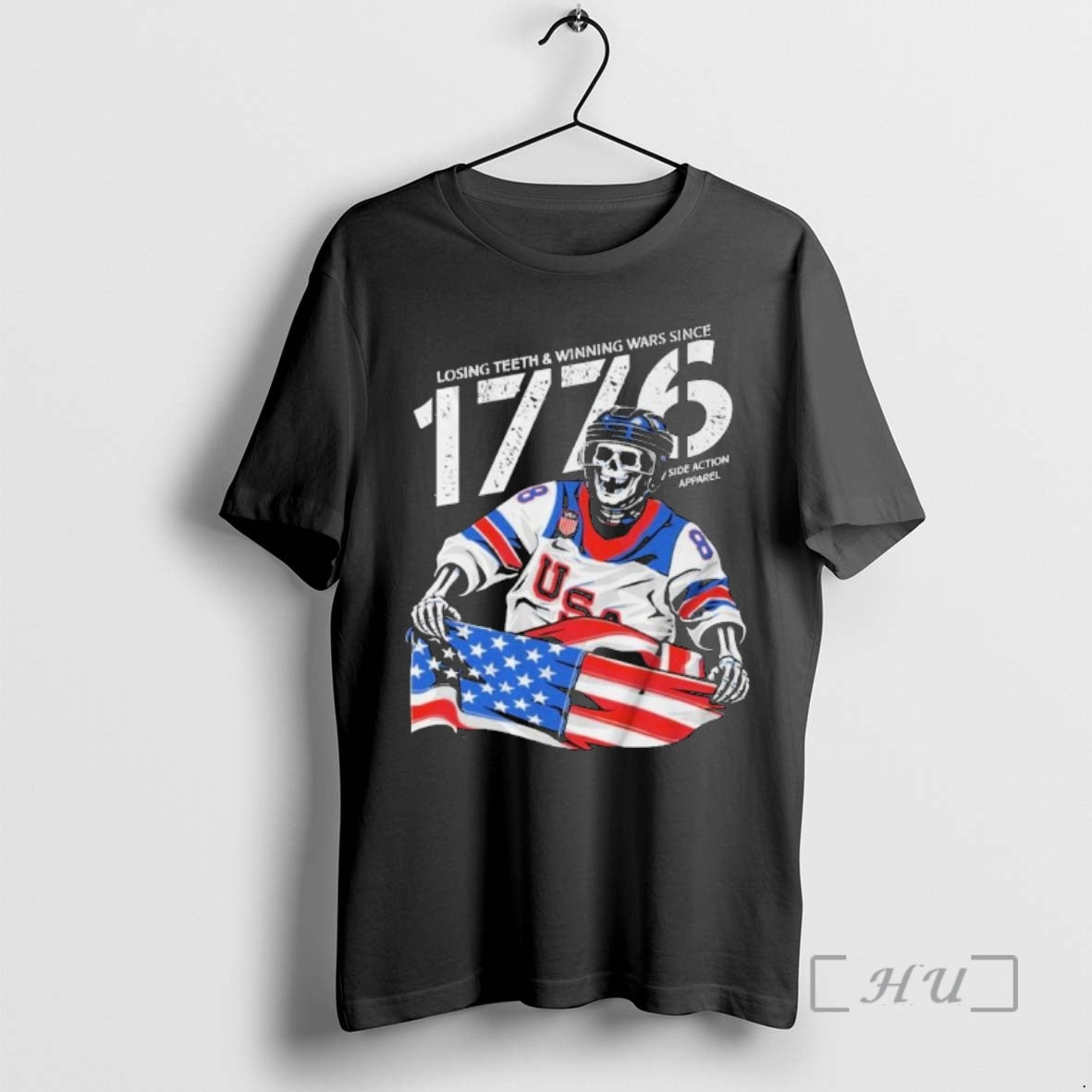 Officials Jack Hughes Usa Hockey Olympic Losing Teeth Winning Wars Since 1776 Premium T Shirts