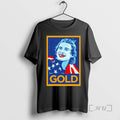 Officials Jack Hughes Golden Goal Teeth Usa Hockey Olympic 2026 Gold Hope Premium T Shirts