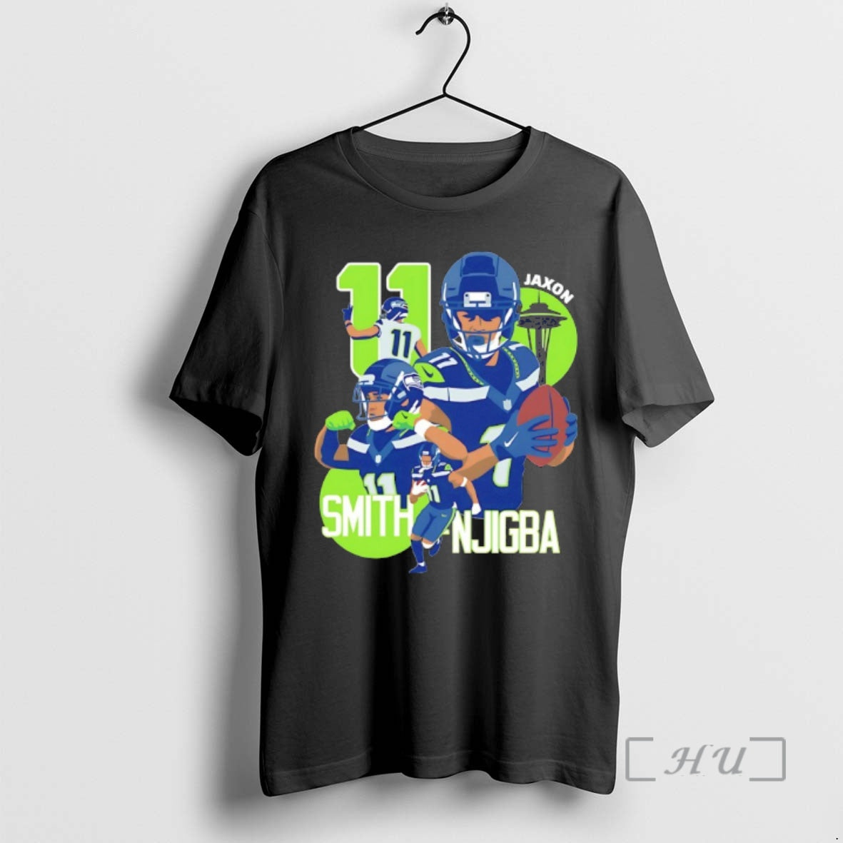 Officials Jaxon Smith Njigba Seahawks Football Number 11 Cartoon