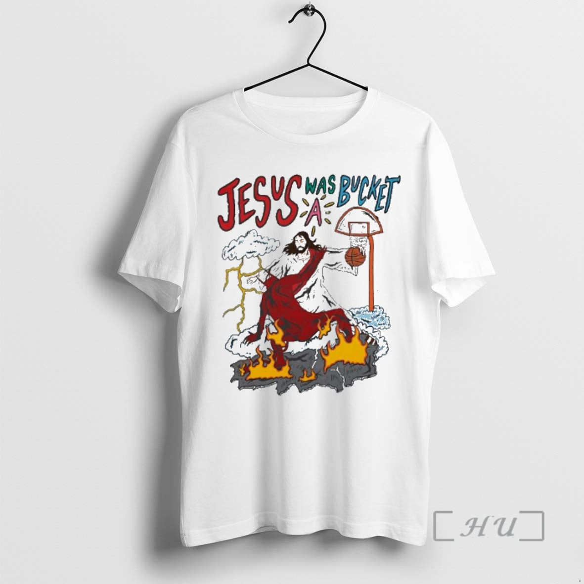 Officials Jesus Was A Bucket Basketball Dunking On Devil
