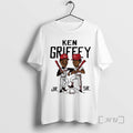Officials Ken Griffey Father And Son Cincinnati Reds Baseball Caricatures Woman Premium T Shirts Sweater