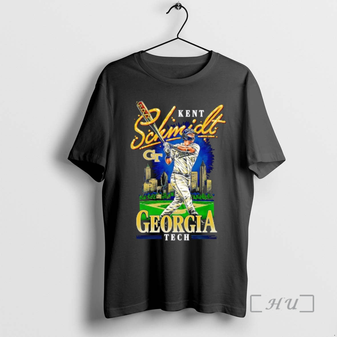 Officials Kent Schmidt Of Georgia Tech Baseball City Skyline Logo