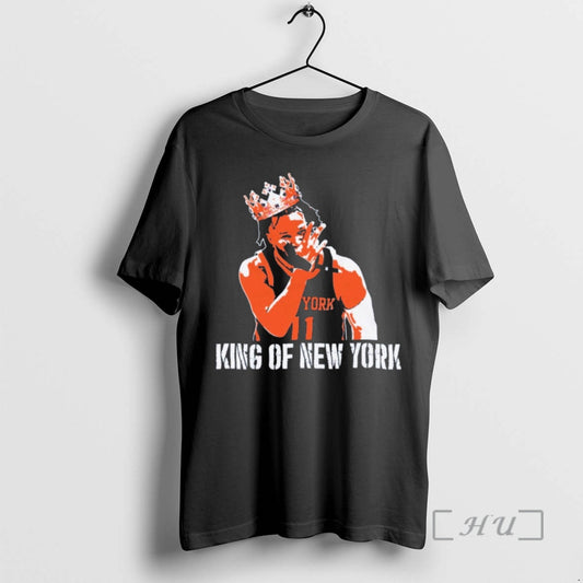 Officials King Of New York Basketball Jalen Brunson Knicks 3 Points Pose Premium T Shirts