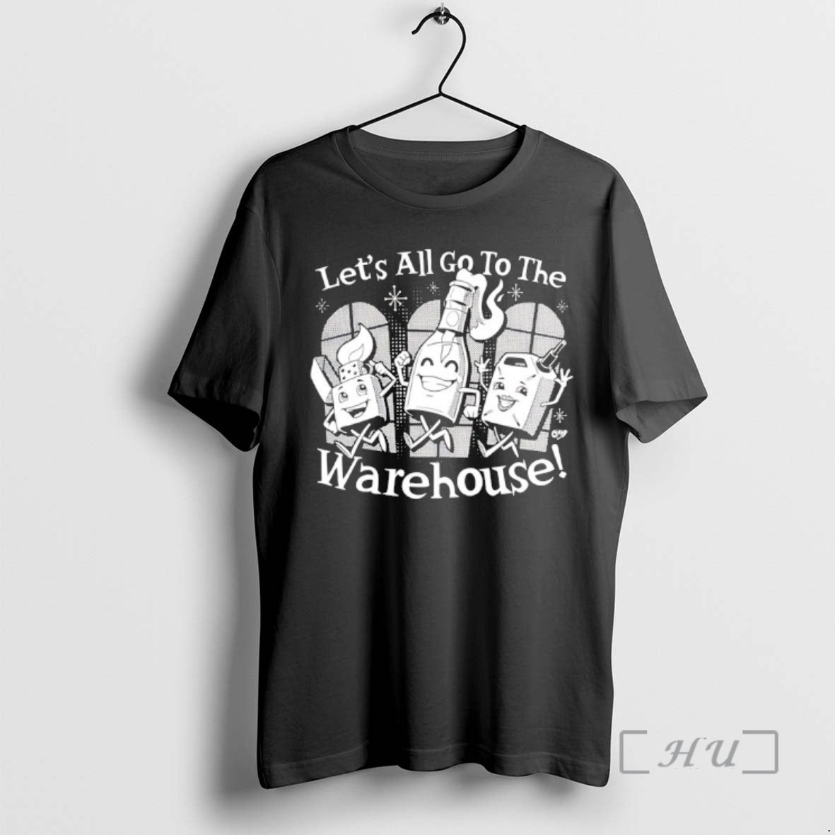 Officials Lets All Go To The Warehouse Vintage Cartoon