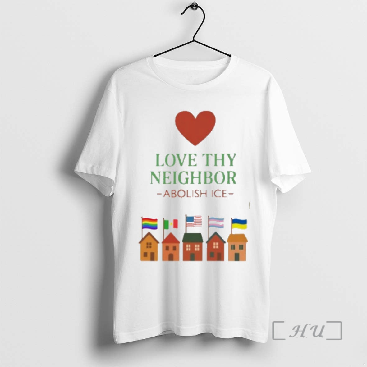 Officials Love Thy Neighbor Abolish Ice Pride Flag
