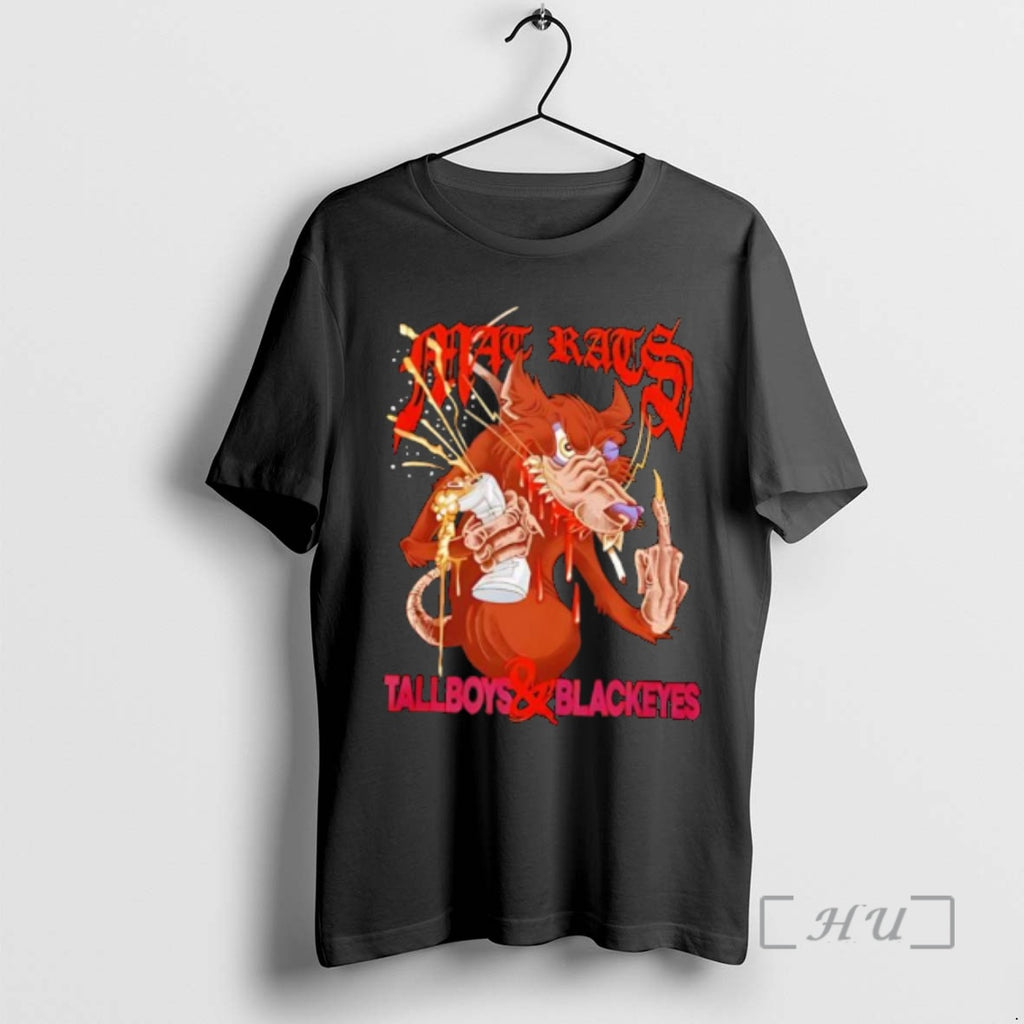 Officials Mat Rats Tallboys And Blackeyes Cartoon Wolf Graphic