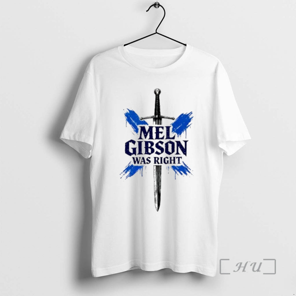 Officials Mel Gibson Was Right Scottish Saltire Flag Graphic