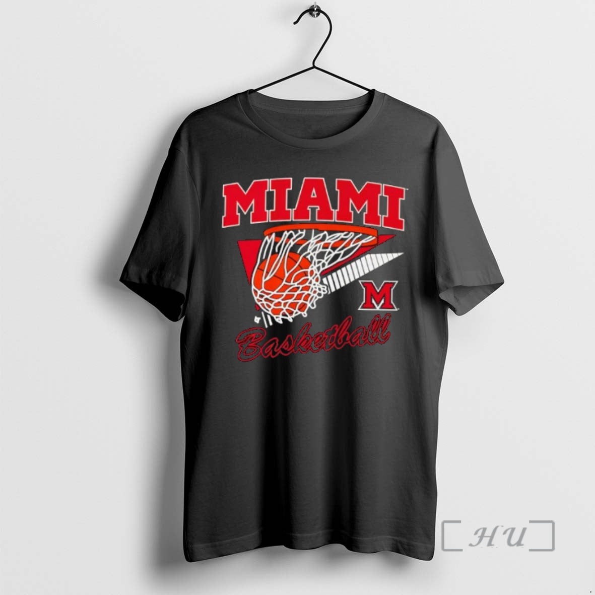 Officials Miami Basketball Net Goal Sports Retro Graphic