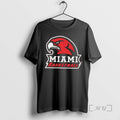 Officials Miami Basketball Redhawk Mascot Head Sports Logo