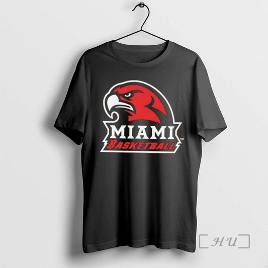 Officials Miami Basketball Redhawk Mascot Head Sports Logo