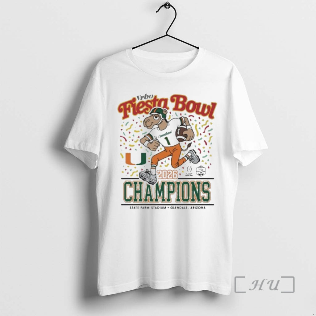 Officials Miami Football Hurricanes Champions 2026 Vrbo Fiesta Bowl