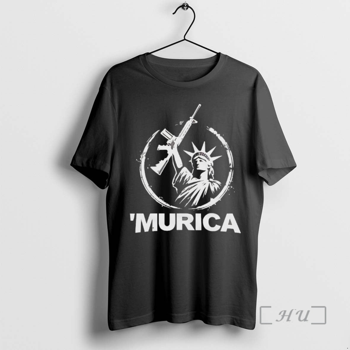 Officials Murica Statue Of Liberty Holding A Gun