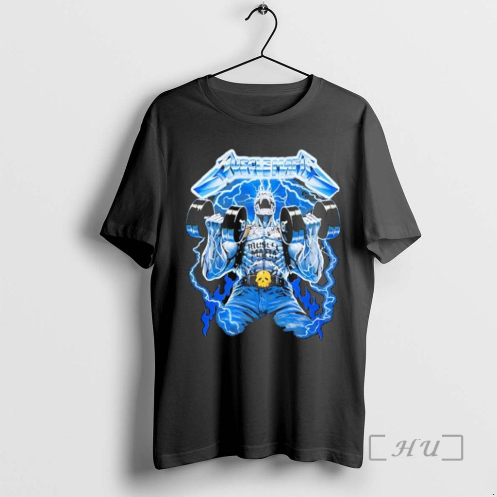 Officials Muscle Mafia Skeleton Lifting Dumbbells Lightning