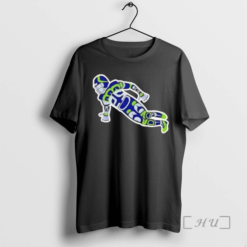 Officials Native American Formline Art Football Player Action Pose