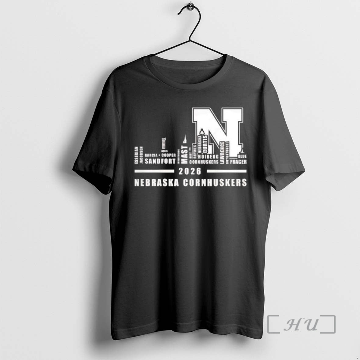 Officials Nebraska Cornhuskers Player Names 2026 Skyline Graphic