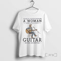 Officials Never Underestimate A Woman Who Still Plays Guitar In Her Seventies Premium T Shirts