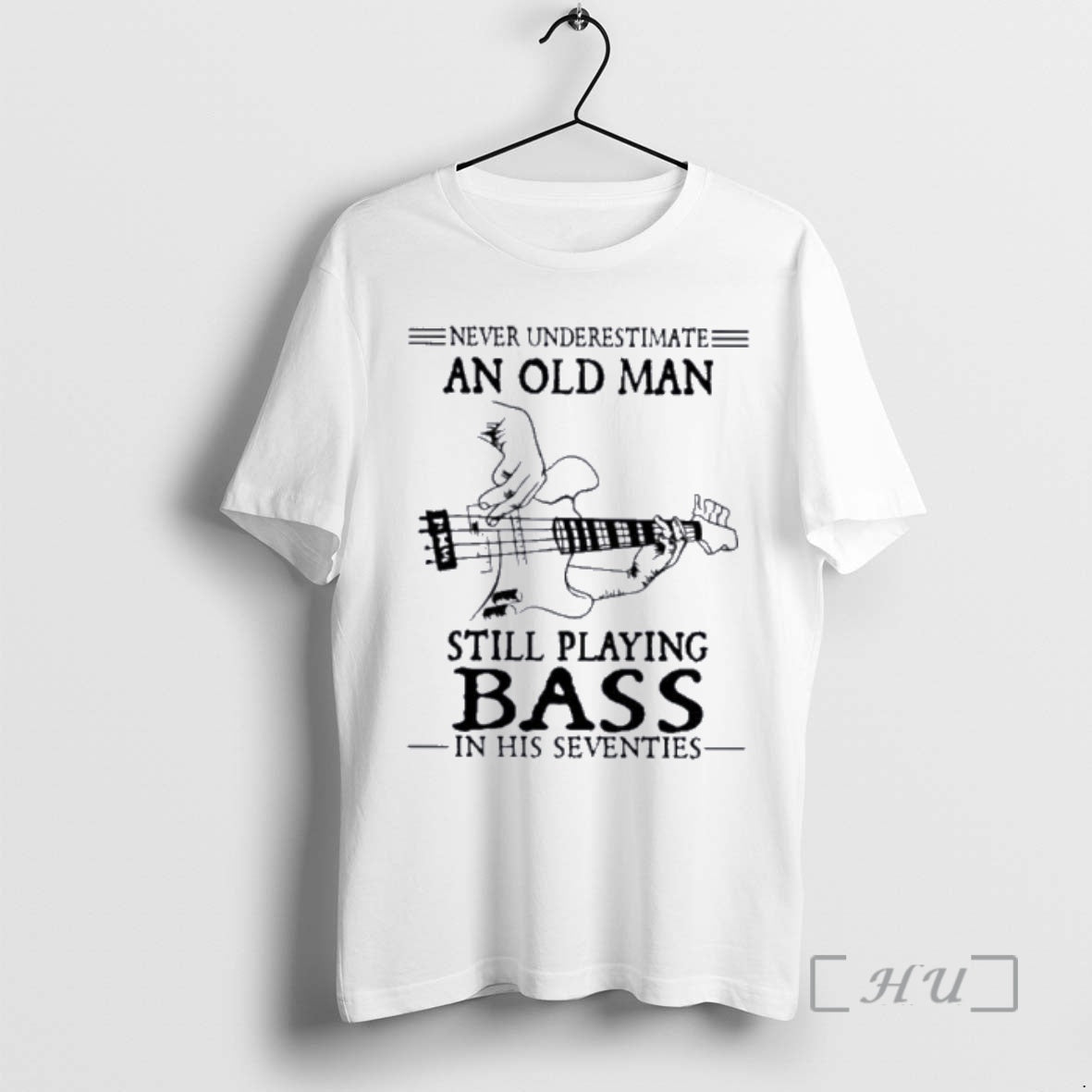 Officials Never Underestimate An Old Man Still Playing Bass In His Seventies Premium T Shirts