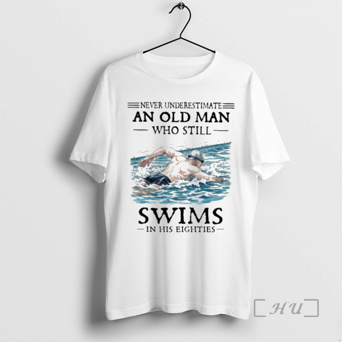 Officials Never Underestimate And Old Man Who Still Swims In His Eighties Premium T Shirts