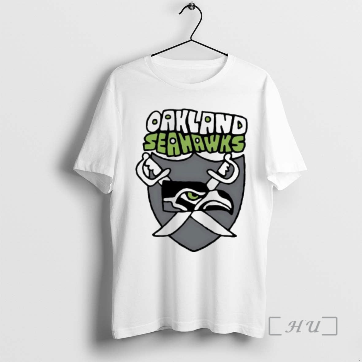 Officials Oakland Seahawks X Raiders Shield Logo