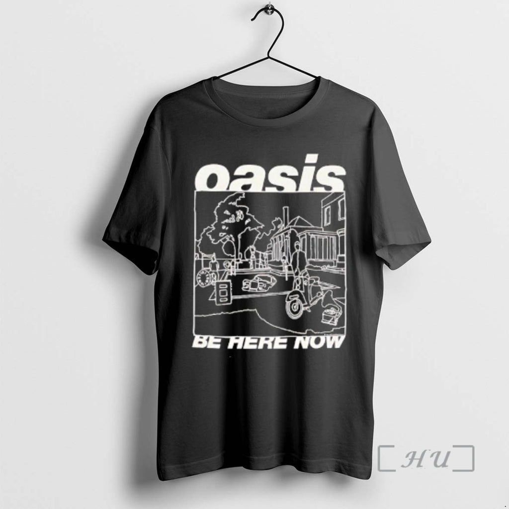 Officials Oasis Be Here Now Line Drawing