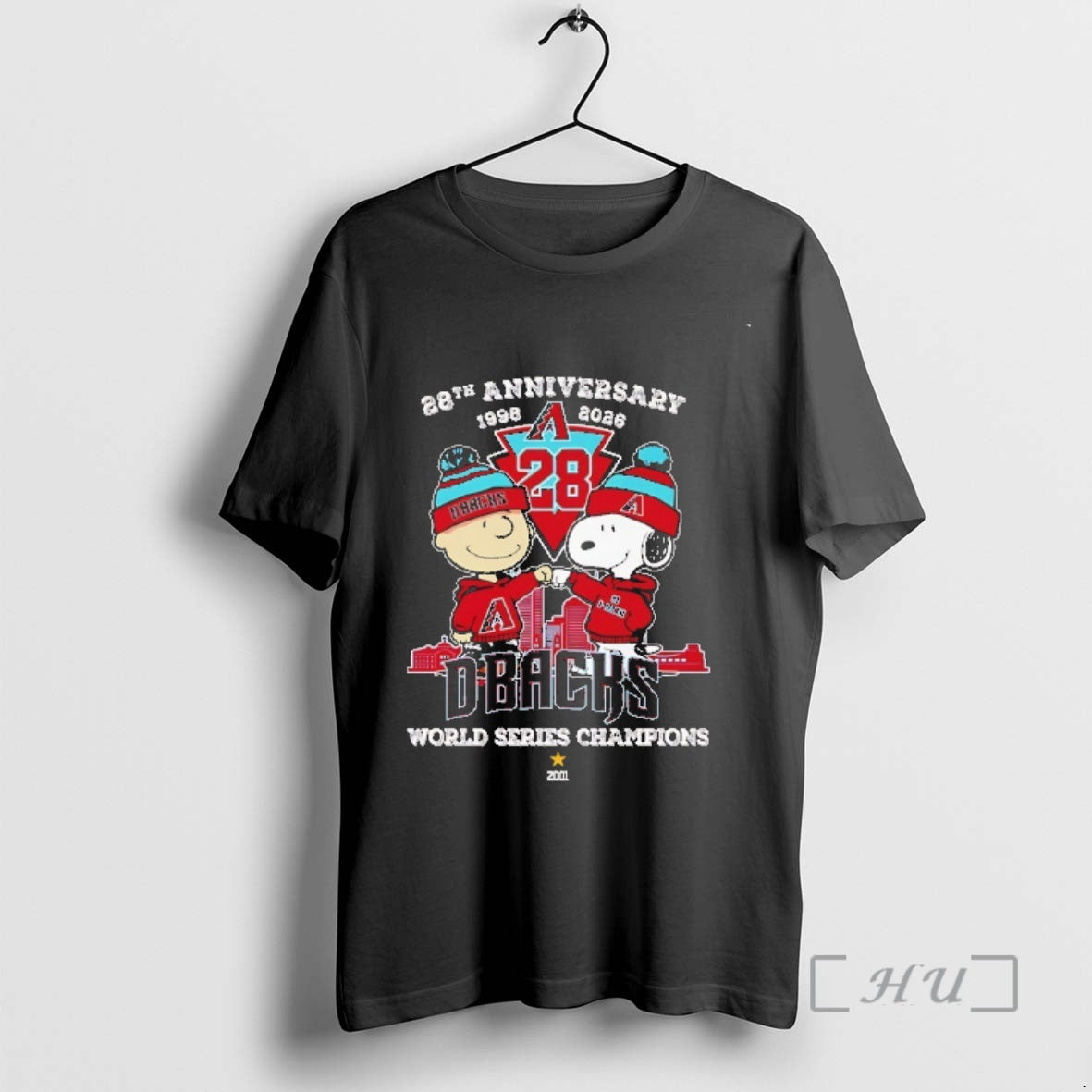 Officials Peanuts X Arizona Diamondbacks 28th Anniversary 1998 2026 World Series Champions Premium T Shirts