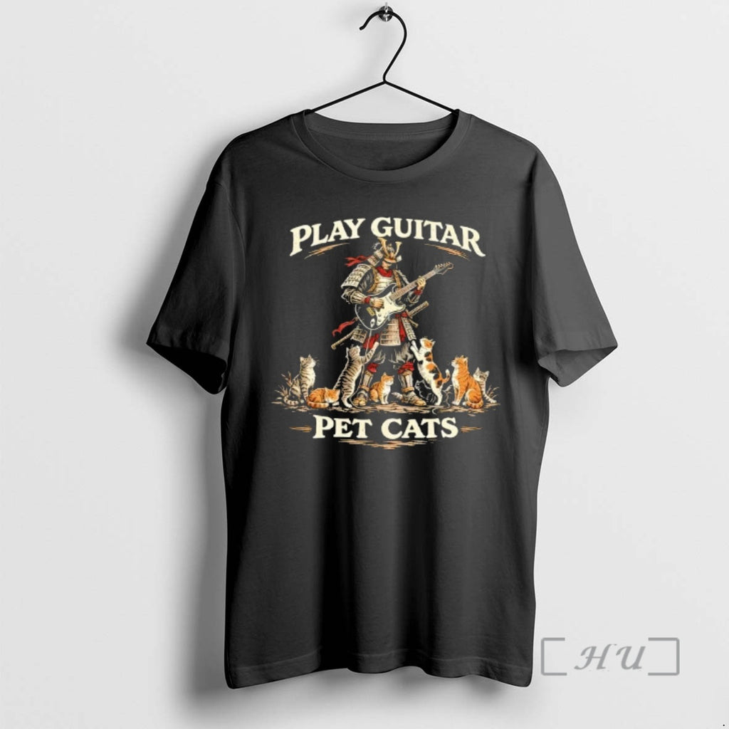 Officials Play Guitar Samurai Pet Cats