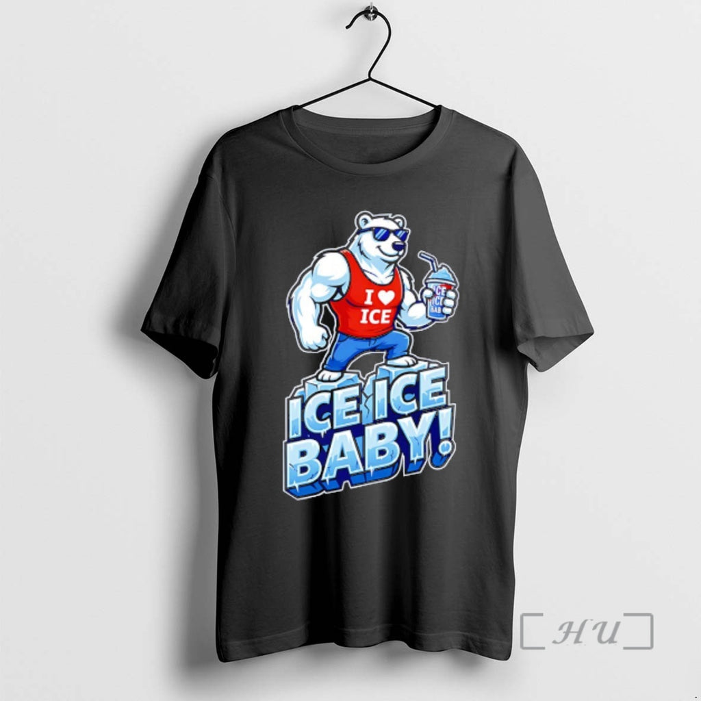Officials Polar Bear Muscle Wearing I Love Ice Ice Baby