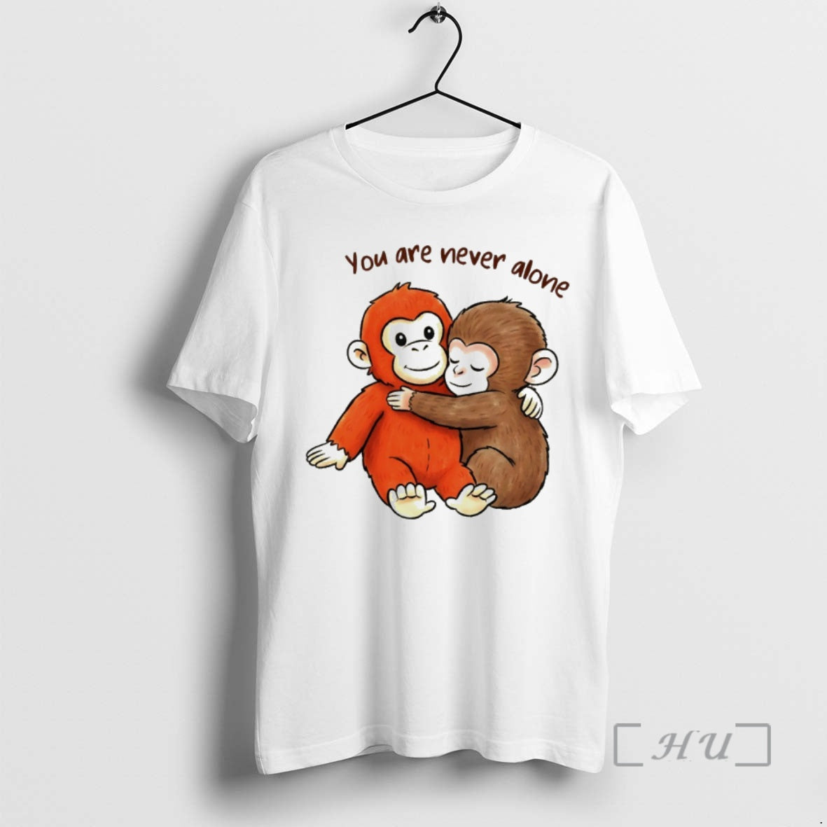 Officials Punch The Monkey Panchi Kun Your Are Never Alone Vintage Premium T Shirts Sweater