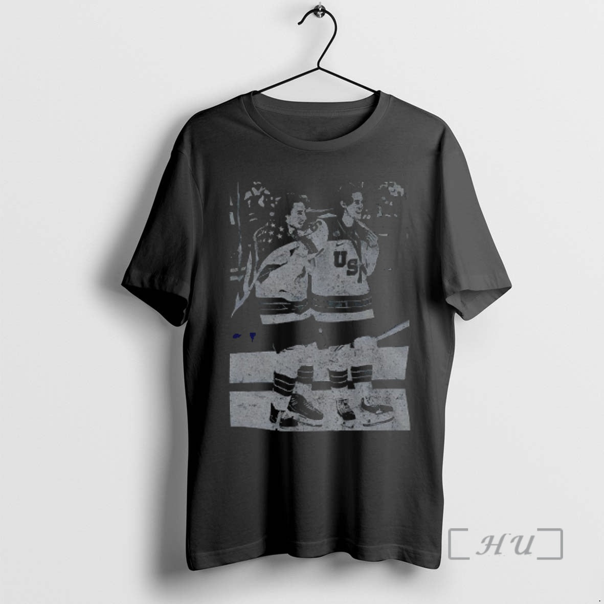 Officials Retro Jack Hughes And Quinn Hughes Usa Hockey Goal 2026 Hockey Premium T Shirts
