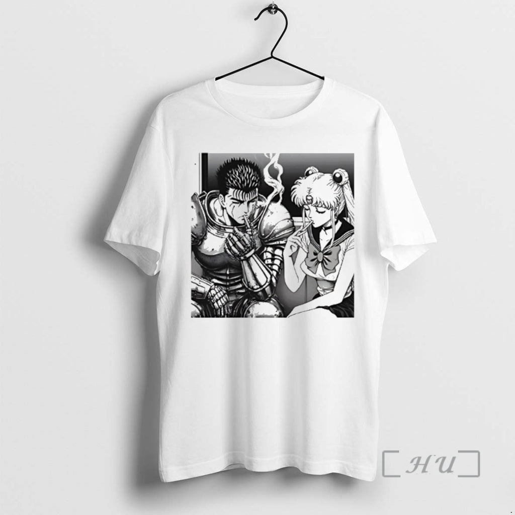Officials Sailor Moon X Berserk Smoking Anime Graphic
