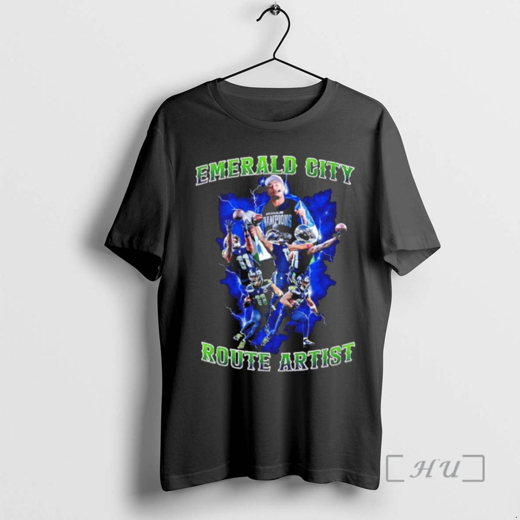 Officials Seahawks 2025 World Champions Emerald City Route Artist