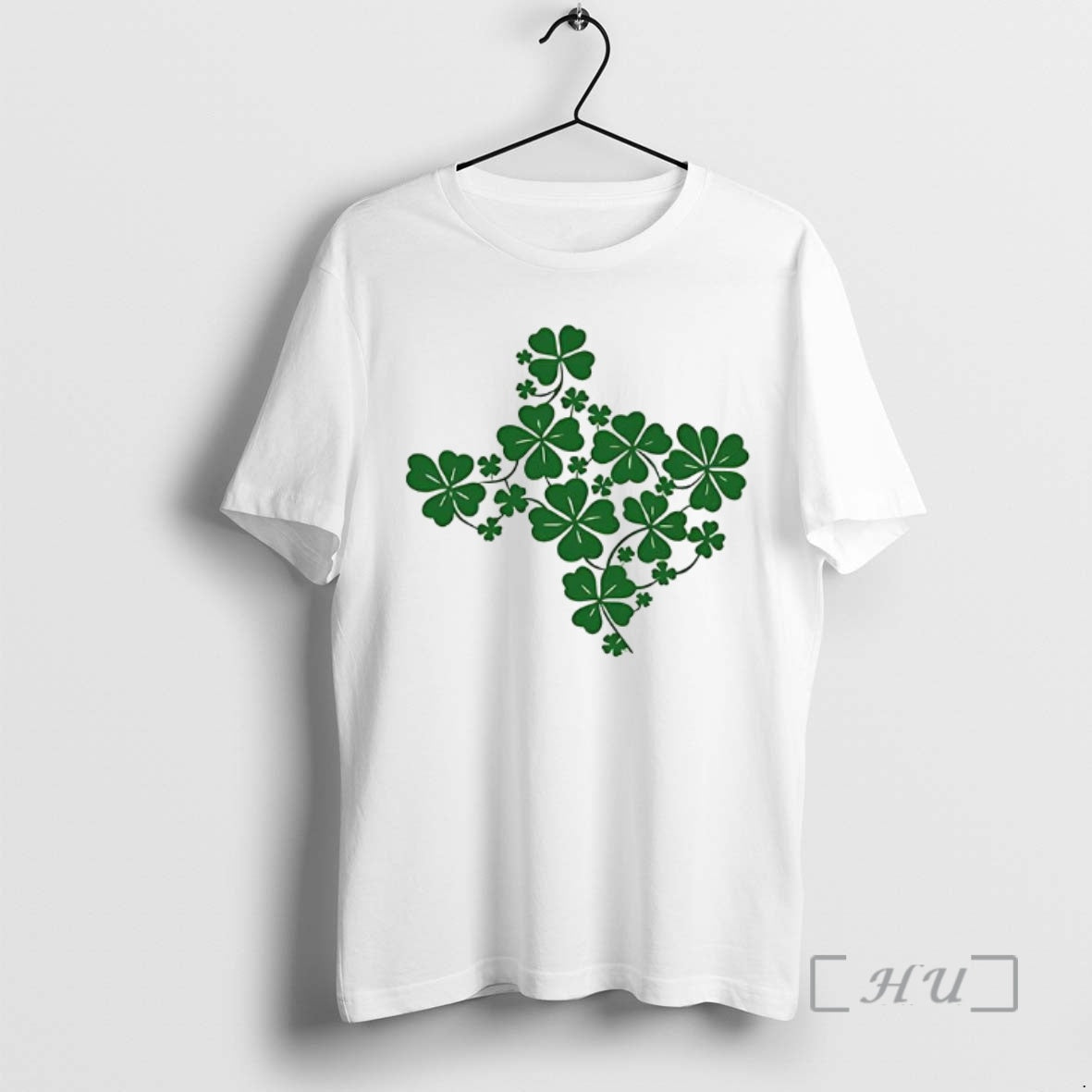 Officials Shamrocks Texas Map St Patricks Day