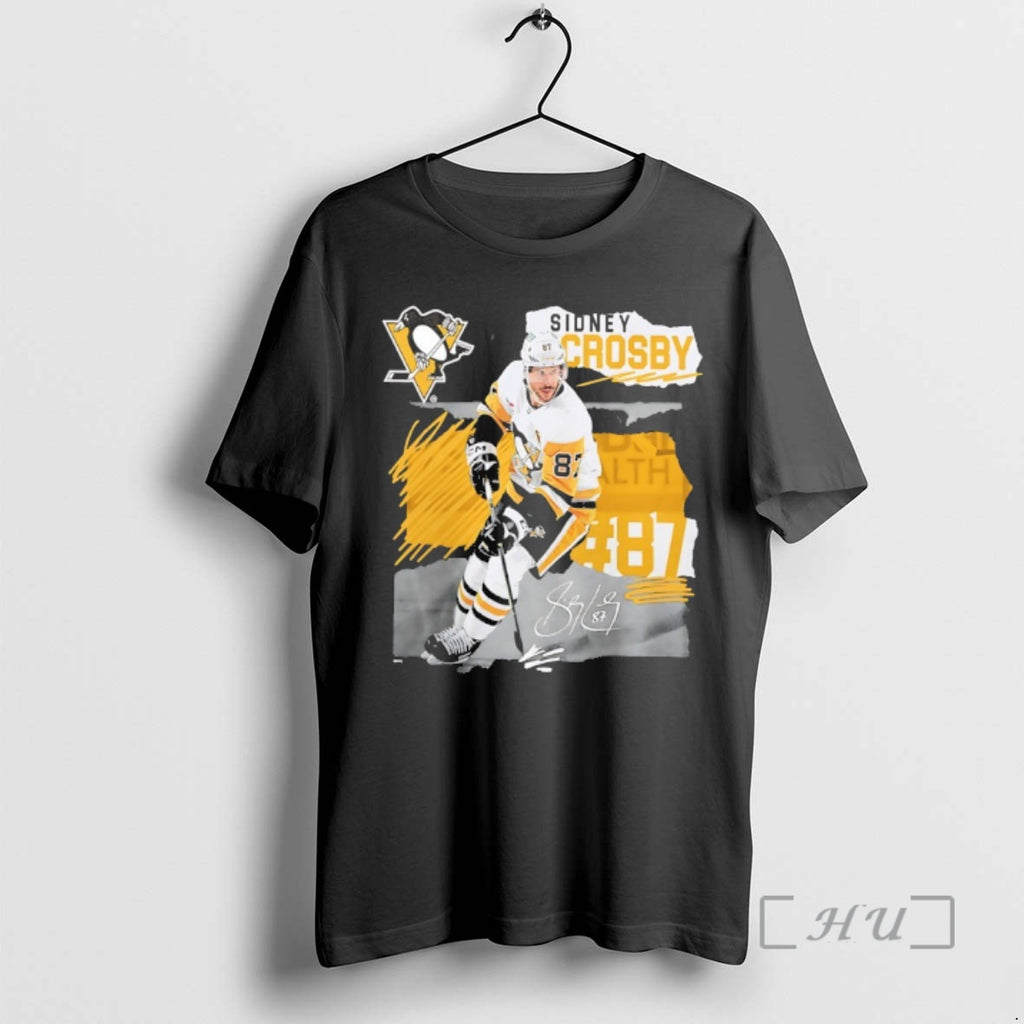 Officials Sidney Crosby 87 Pittsburgh Penguins Fresh Ice Signature