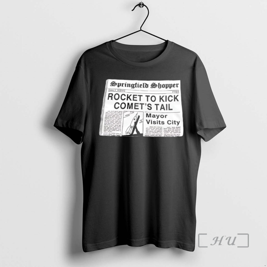 Officials Springfield Shopper Rocket To Kick Comets Tail Newspaper Vintage