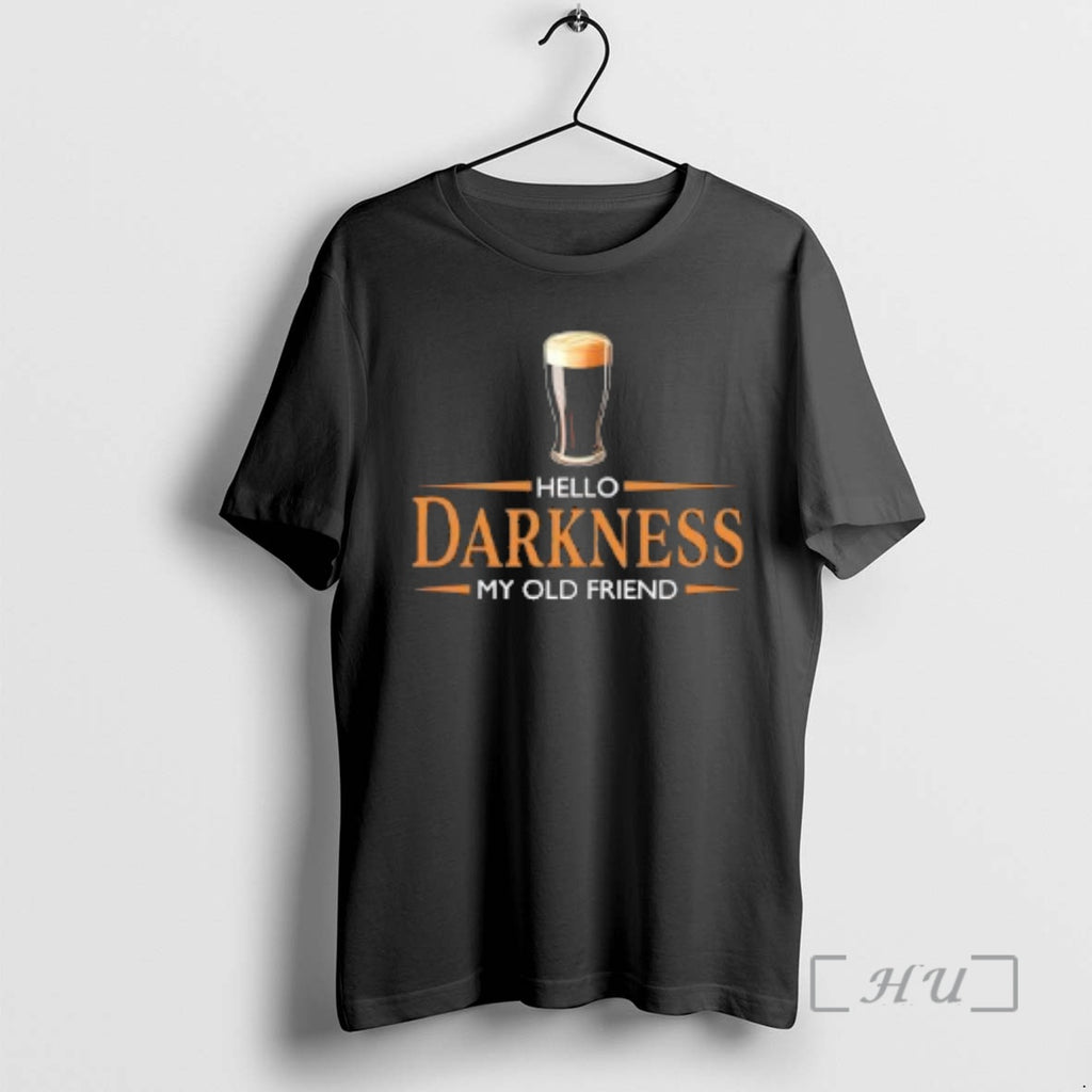 Officials St Patricks Day Hello Darkness My Old Friend Dark Beer Lover Premium T Shirts
