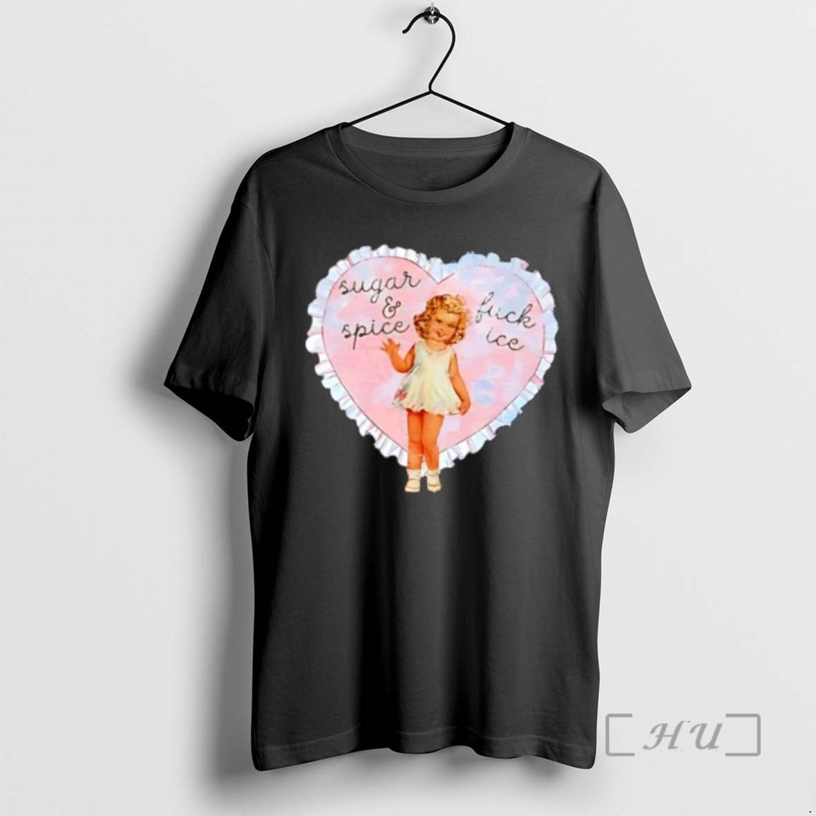 Officials Sugar And Spice Vintage Girl Heart Frame Ruffle