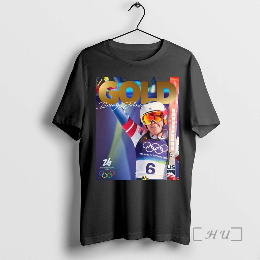 Officials Team Usa Breezy Johnson Is An Olympic Champion Gold Medal Premium T Shirts Sweater