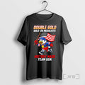 Officials Team Usa Double Gold 26 Medalists Olympics Champions 2026 History Made Premium T Shirts