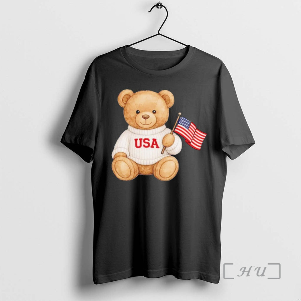Officials Teddy Bear Usa American Flag Olympics Vintage
