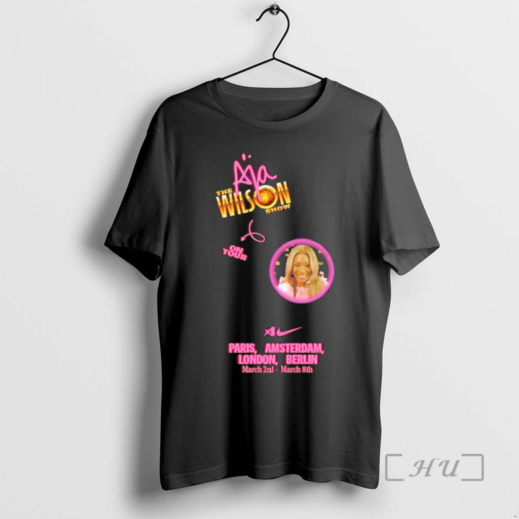 Officials The Aja Wilson Show On Tour Paris Amsterdam London Berlin 2026 Premium T Shirts