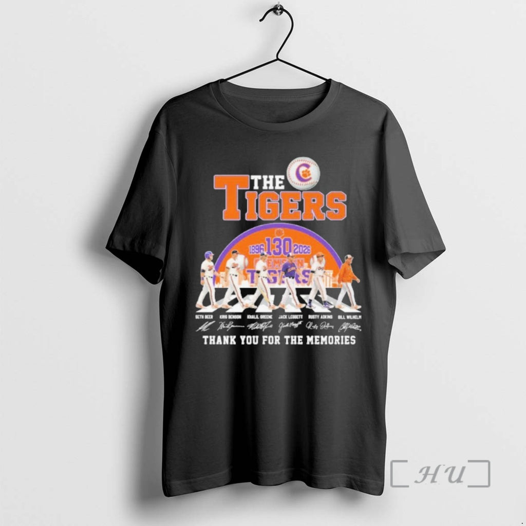 Officials The Clemson Tigers Baseball Abbey Road 130th Anniversary 1896 2026 Premium T Shirts Sweater