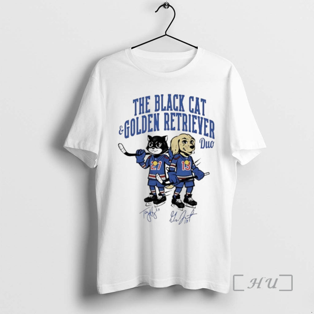 Officials The Duo Gold Black Cat And Golden Retriever Signatures