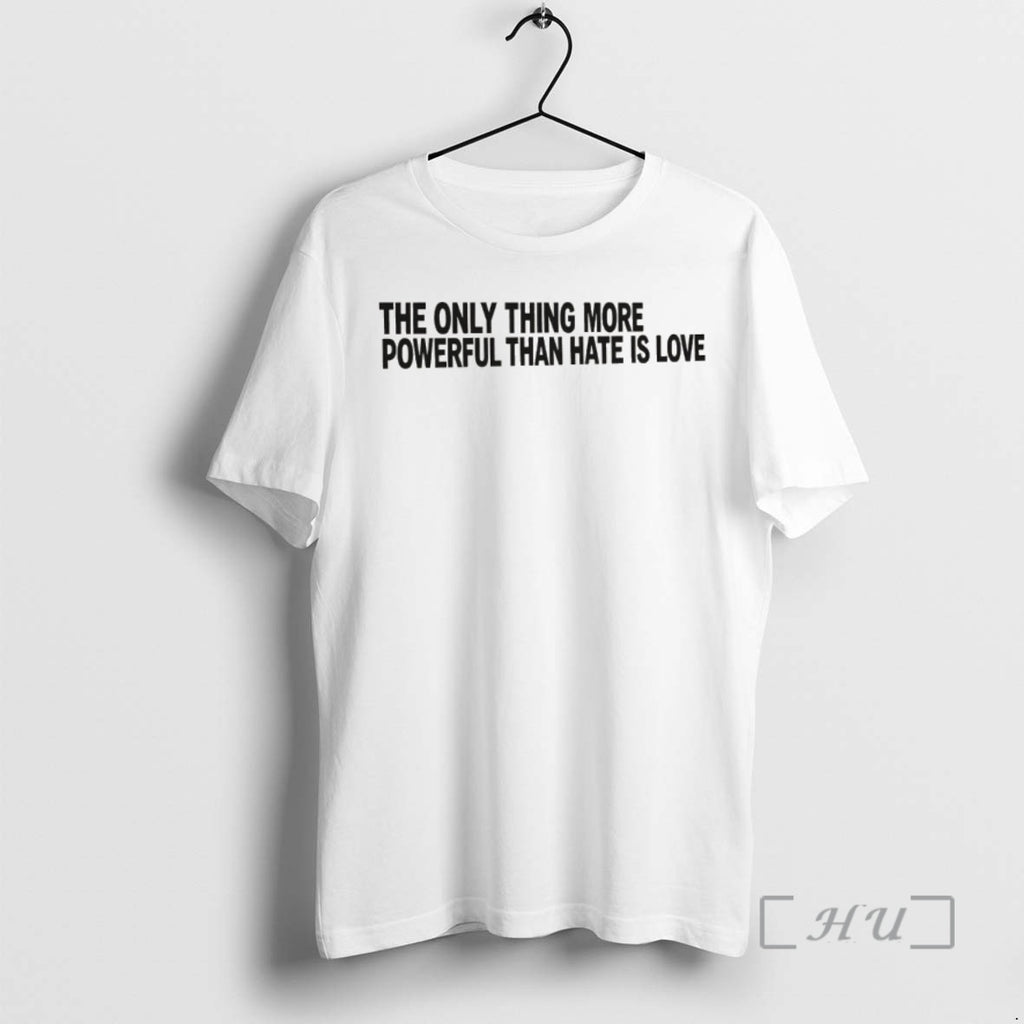 Officials The Only Thing More Powerful Than Hate Is Love Puerto Rico Premium T Shirts
