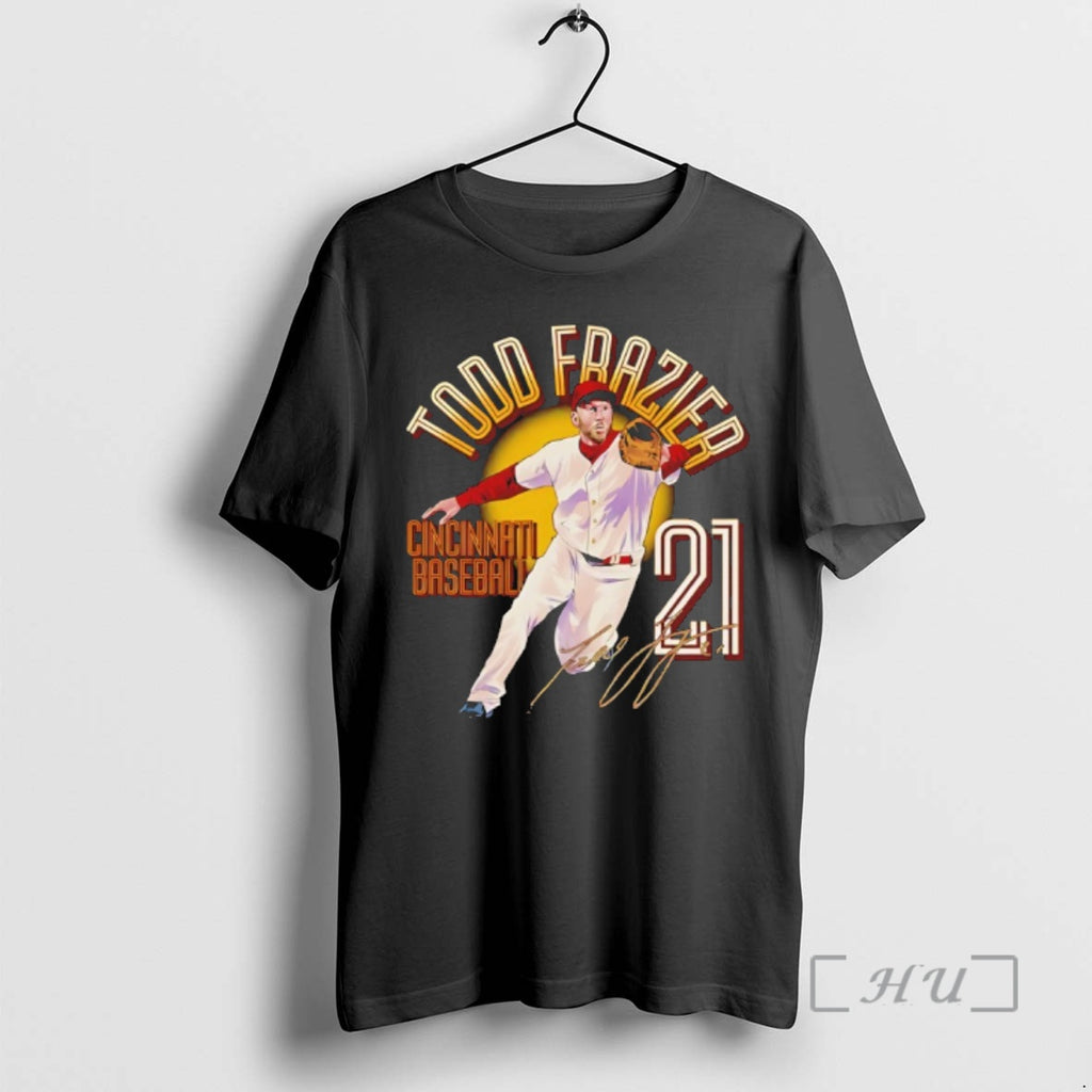 Officials Todd Frazier 21 Cincinnati Reds Name And Number Signature