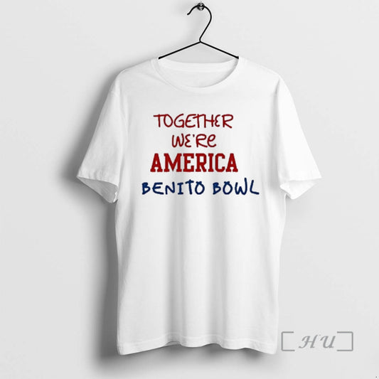 Officials Together Were America Benito Bowl Red White Blue