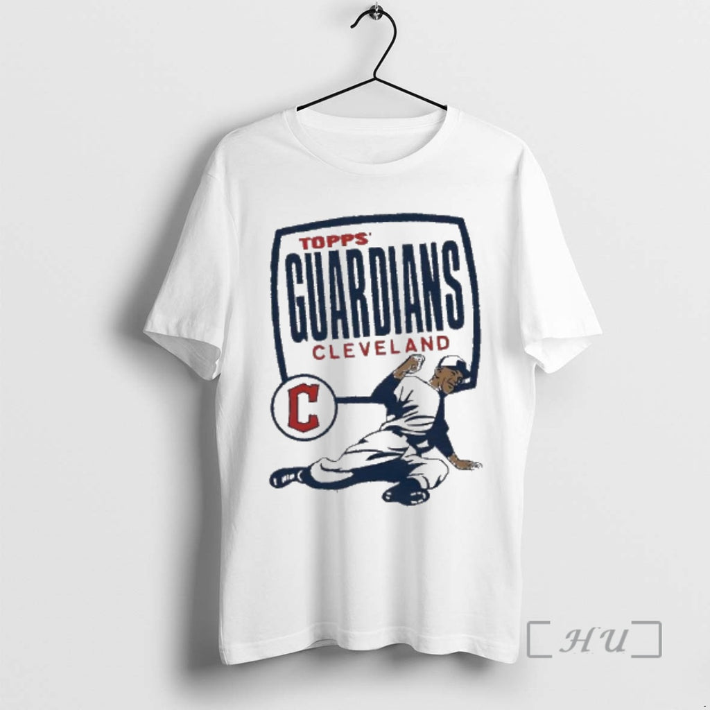 Officials Topps Cleveland Guardians Baseball Player Logo Graphic