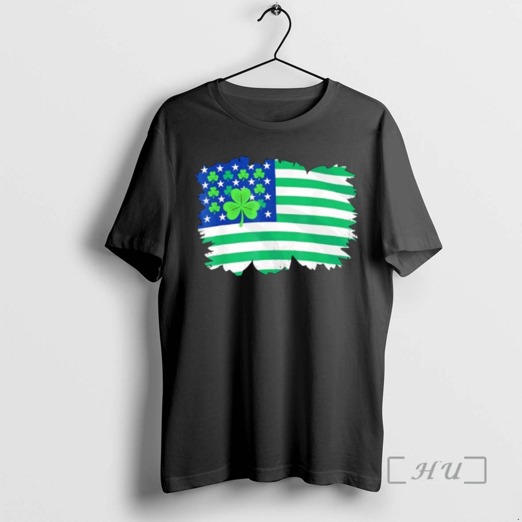 Officials Us American Flag With Shamrocks For St Patricks Day